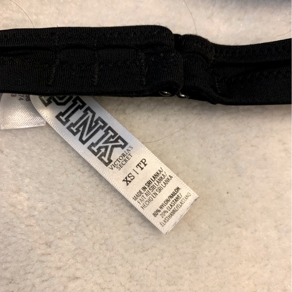 Pink black bikini top - Picture 2 of 3